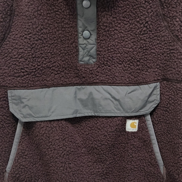 Carhartt fleece nwt maroon - Picture 2 of 3